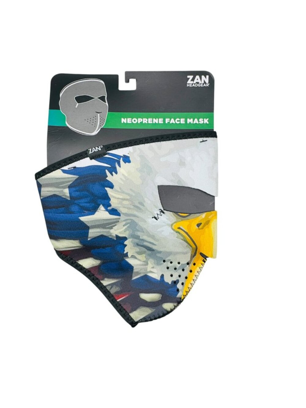 Zan Headgear Neoprene Face Mask With Eagle & Flag Design
